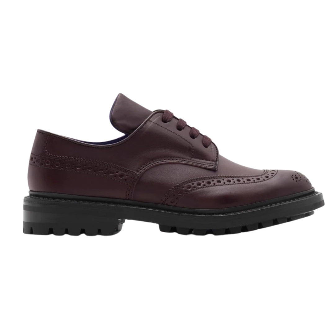 Burberry 8075770 Burberry X Trickers Devon Brogues In Aubergine