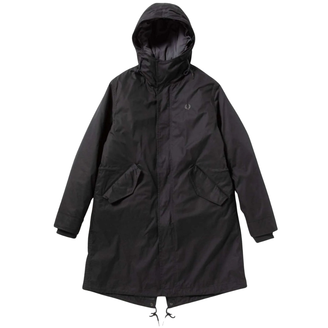 Fred Perry J6504 184 Black 2 In 1 Zip In Liner Parka – Style