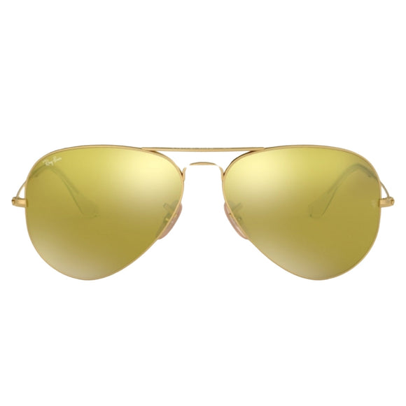 Ray Ban Aviator Light Brown Lens Gold Sunglasses