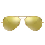 Ray Ban Aviator Light Brown Lens Gold Sunglasses