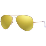 Ray Ban Aviator Light Brown Lens Gold Sunglasses