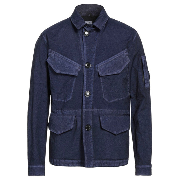 C P Company Button Up Navy Blue Jacket 10CM0W184A 006022G 882