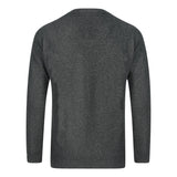 Aquascutum Navy Blue Check A Logo V-Neck Jumper - Nova Clothing