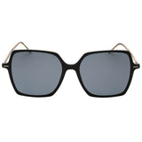 Hugo Boss Grey Lens Gold Arms Black Sunglasses One Size