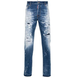 Dsquared2 S74Lb1443 S30789 470 Blue Denim Pants Mens