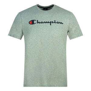 Champion Classic Script Logo Grey TShirt 209829 EM006