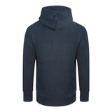 Champion Reverse Weave Small Classic Logo Navy Blue Hoodie 214675 BS501
