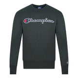 Champion Classic Script Logo Black Sweatshirt