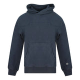 Champion Small Logo On Sleeve Navy Blue Hoodie 216628 BS505