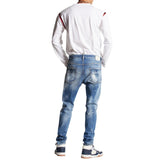 Dsquared2 S74Lb1443 S30789 470 Blue Denim Pants Mens