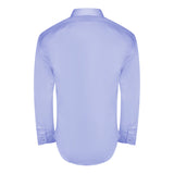Aquascutum Branded Plain Long Sleeve Blue Shirt XS