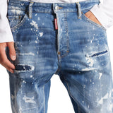 Dsquared2 S74Lb1443 S30789 470 Blue Denim Pants Mens