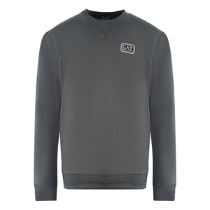 Ea7 Branded Patch Logo Iron Gate Sweatershirt