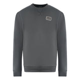 Ea7 Branded Patch Logo Iron Gate Sweatershirt