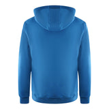 Ea7 Embossed Box Logo Dark Blue Hoodie