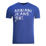 Armani Jeans 1981 Logo Blue T Shirt