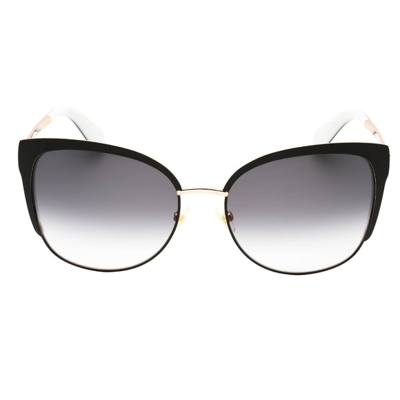 Kate Spade Genice/S 0RRC 00 Black Gold (F8 gray gradient lens) Sunglasses One Size