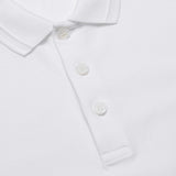 BURBERRY 8043123 Burberry Monogram Embroidered Polo Shirt White WHITE POLO SHIRT MALE XS