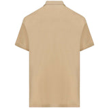 Burberry Branded Circle Logo Camel Beige Polo Shirt - Style Centre Wholesale