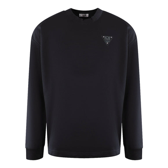 Ice Iceberg S1M-E03163419000 Black Crewneck Jumper Mens M