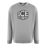 Ice Iceberg S1M-E01163418989 Grey Crewneck Jumper Mens S