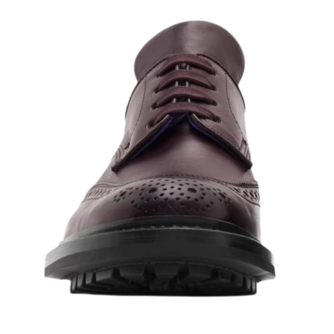 Burberry 8075770 Burberry X Trickers Devon Brogues In Aubergine
