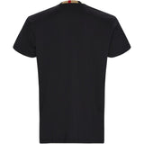 Burberry Pattern Collar Black Oversized T-Shirt S