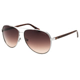 Guess GU00140 08F shiny gunmetal  / gradient brown Sunglasses 61X13X140 One Size