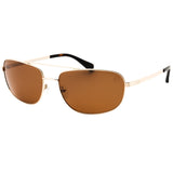 Timberland Tb00045 32H Gold / Brown Polarized Sunglasses 66X18X150 One Size