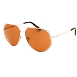 Guess GU00219 32E gold / brown Sunglasses Female 59X13X140 One Size