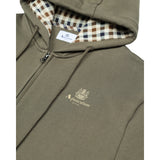 Aquascutum Active Small Logo Full Zip Army Green L