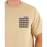 Aquascutum Active Club Check Pocket T-Shirt Beige L