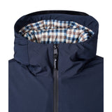 Aquascutum Active Hooded Jacket Navy Fw23 Jk008 11 Navy Blue Jacket Mens