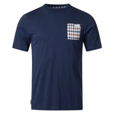 Aquascutum ACTIVE CHECK POCKET T-SHIRT FW23 TS004 11 Navy Blue T-Shirt Mens S