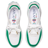 Casablanca Atlantis Sneaker White Green Af22 Snk 002 03 002 White Shoes Womens