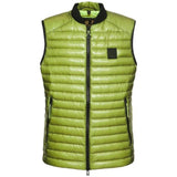 Belstaff Airframe Neon Yellow Shiny Gilet Down Filled Jacket S