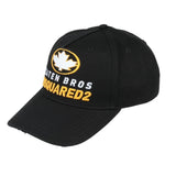 DSQUARED2 BCM0645 2124 Maple Leaf  Baseball Cap 2124 BLACK Hat One Size