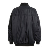 Parajumpers BOMB PWJKIN32 Reversible Jacket R028 PENCIL - CARROT Black - Reverse Side Orange Oversize Down Bomber Jacket Womens S