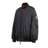 Parajumpers BOMB PWJKIN32 Reversible Jacket R028 PENCIL - CARROT Black - Reverse Side Orange Oversize Down Bomber Jacket Womens S