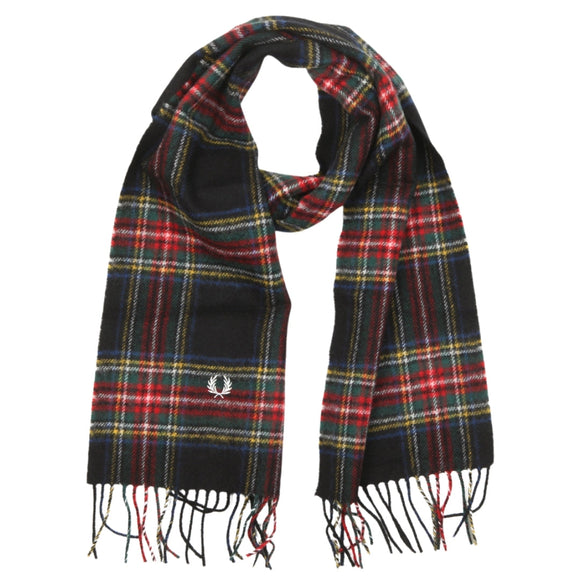 Fred Perry Mens C4113 102 Scarf Black