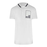 Love Moschino Jh7418Pp0Nl51100 White Polo Shirt Mens