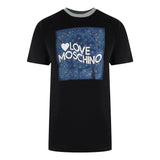 Love Moschino Jh7463Pp0Nl50000 Black  T-Shirt Mens