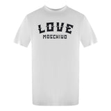 Love Moschino Jh7403Pp0Nl50100 White  T-Shirt Mens