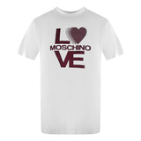 Love Moschino Jh7401Pp0Nl50100 White  T-Shirt Mens - Style Centre Wholesale