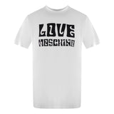 Love Moschino Jh7408Pp0Nl50100 White  T-Shirt Mens