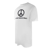 Love Moschino Jh7465Pp0Nl50100 White  T-Shirt Mens