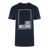 Love Moschino Jh7406Pp0Nl50751 Navy Blue  T-Shirt Mens