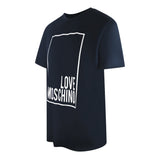 Love Moschino Jh7406Pp0Nl50751 Navy Blue  T-Shirt Mens