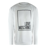 Love Moschino Jh6924Pp0Nl52100 White Sweater Mens - Style Centre Wholesale