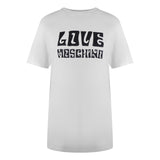 Love Moschino Bold Logo White T-Shirt - Nova Clothing